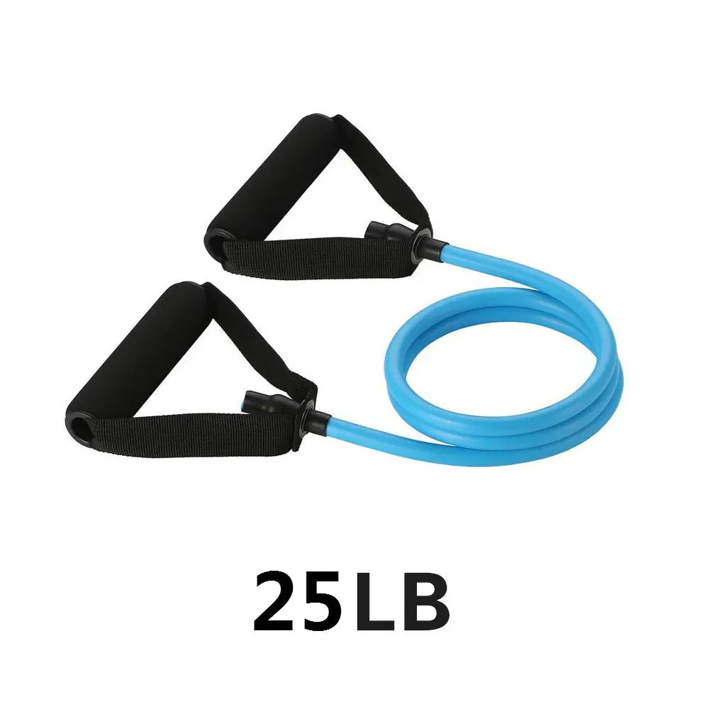 5 Levels  Elastic Band With Handles Yoga Pull Rope