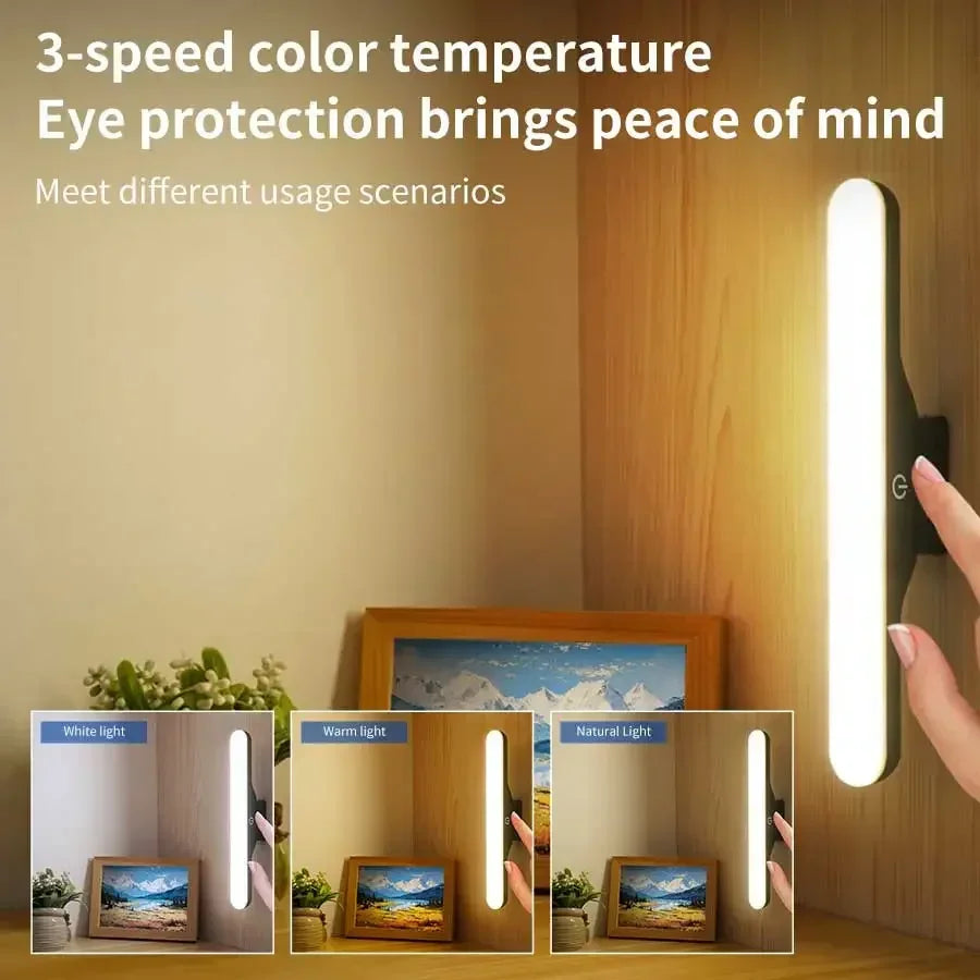 Magnetic Touch Night Light LED Mirror Front Makeup