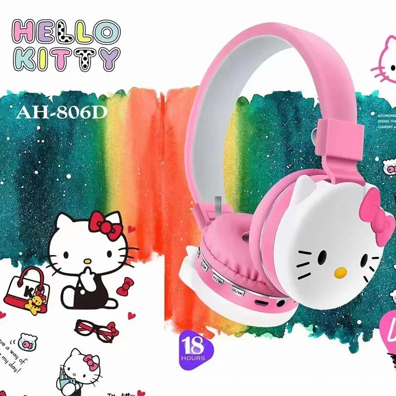 AH-806D Hello Kitty Cute Bluetooth Earphones Wireless Earphones