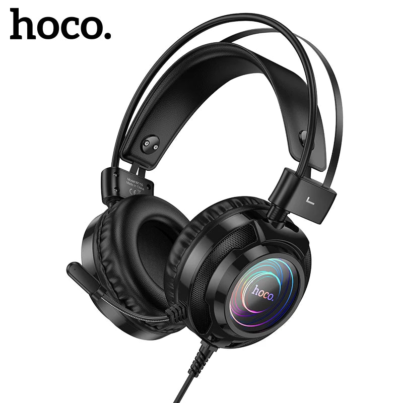 HOCO Gaming Wired Headphone with Dynamic RGB Light