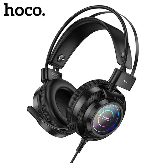 HOCO Gaming Wired Headphone with Dynamic RGB Light