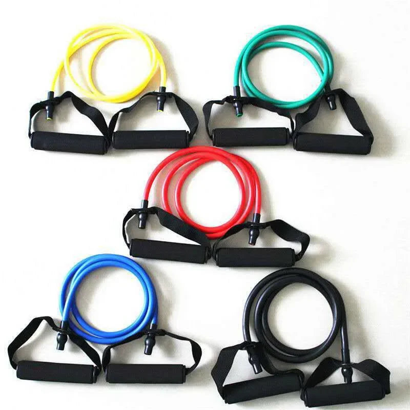 5 Levels  Elastic Band With Handles Yoga Pull Rope