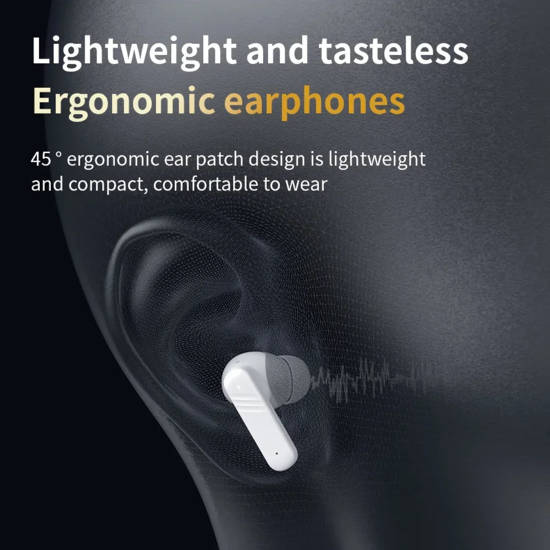 Noise Cancelling Bluetooth Earbuds ANC with Smart Touch Screen