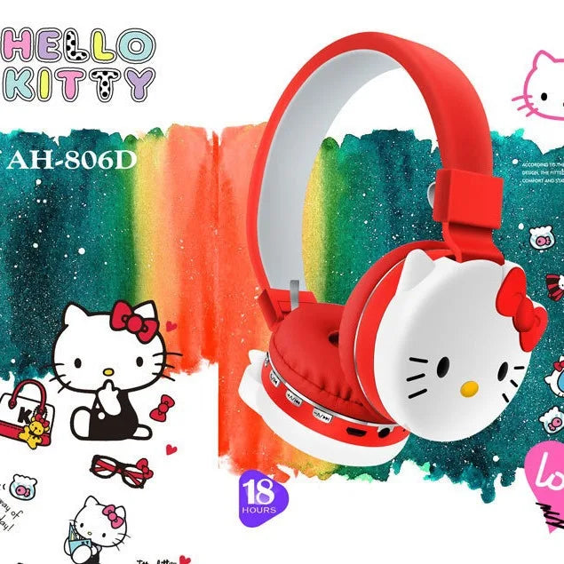 Anime Stitch Bluetooth Foldable Headphone Cartoon Cute Headset