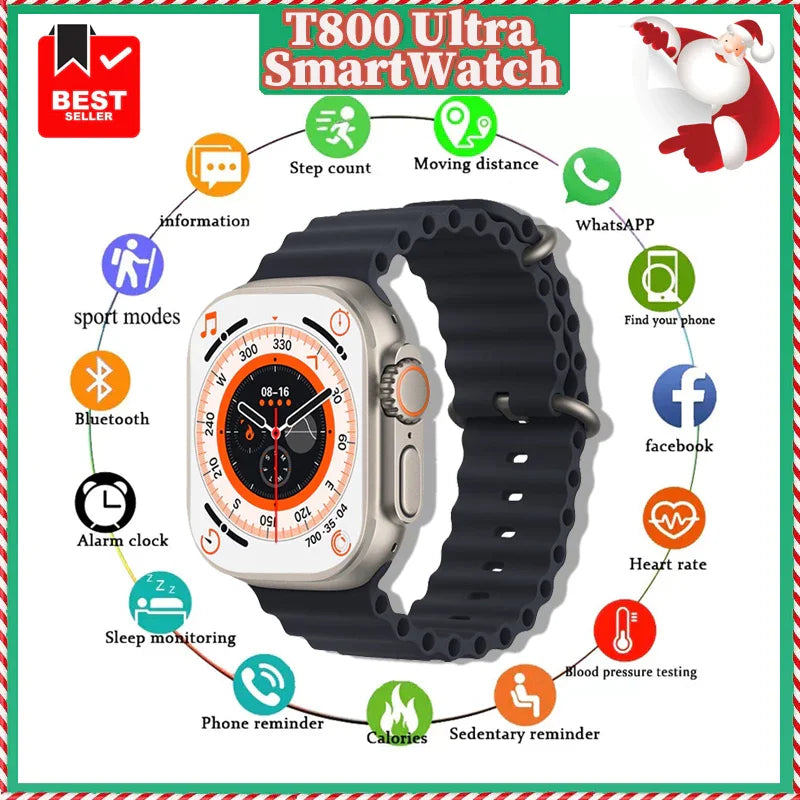 T800 Ultra Smartwatch Men Women NFC GPS Track