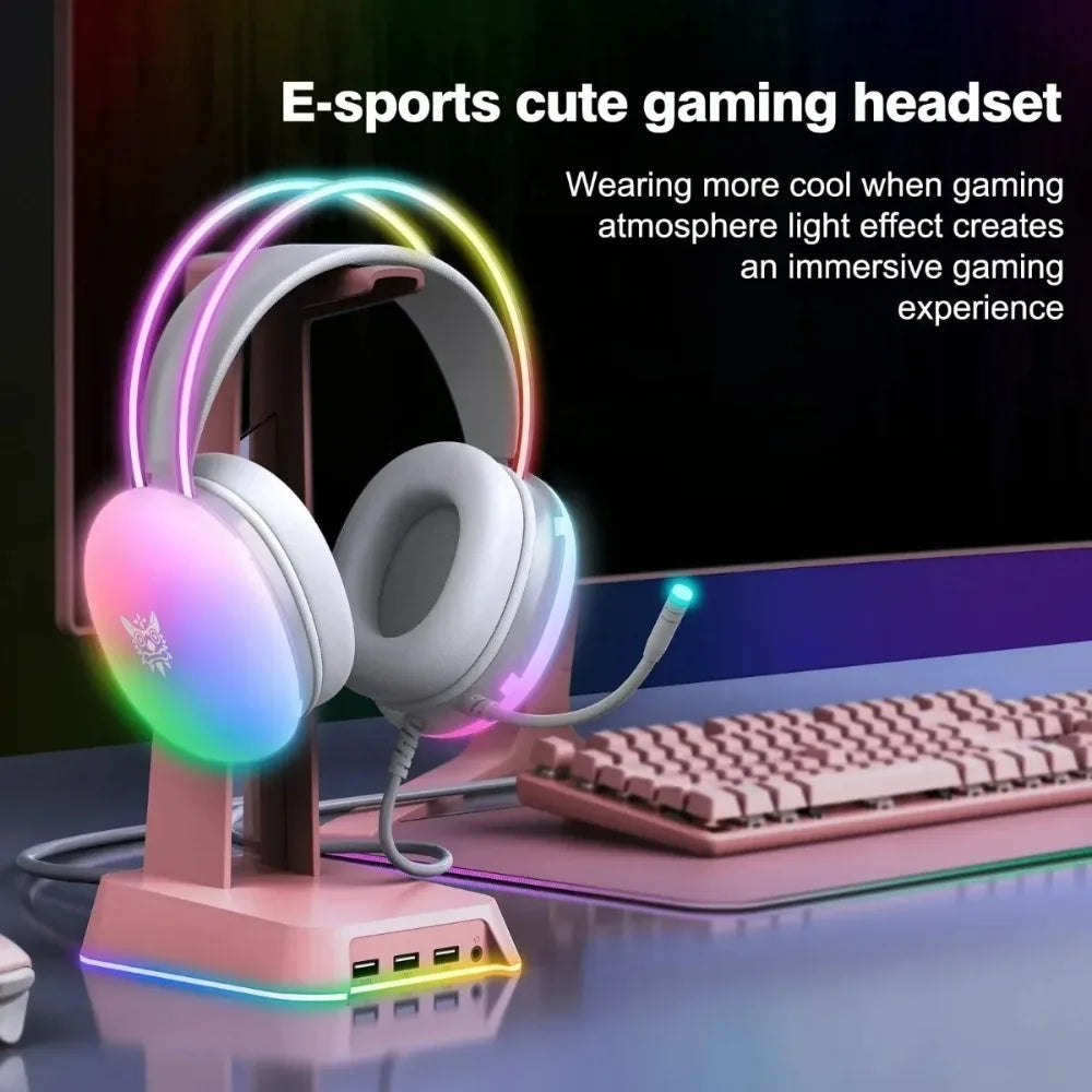 ONIKUMA X25 Headset Gaming RGB Dynamic Lightwith Mic