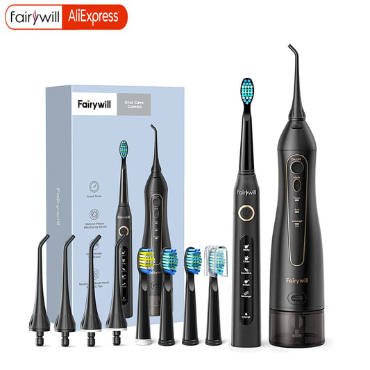 Fairywill Water Flossers Oral Irrigator Rechargeable Portable Dental 3 Modes