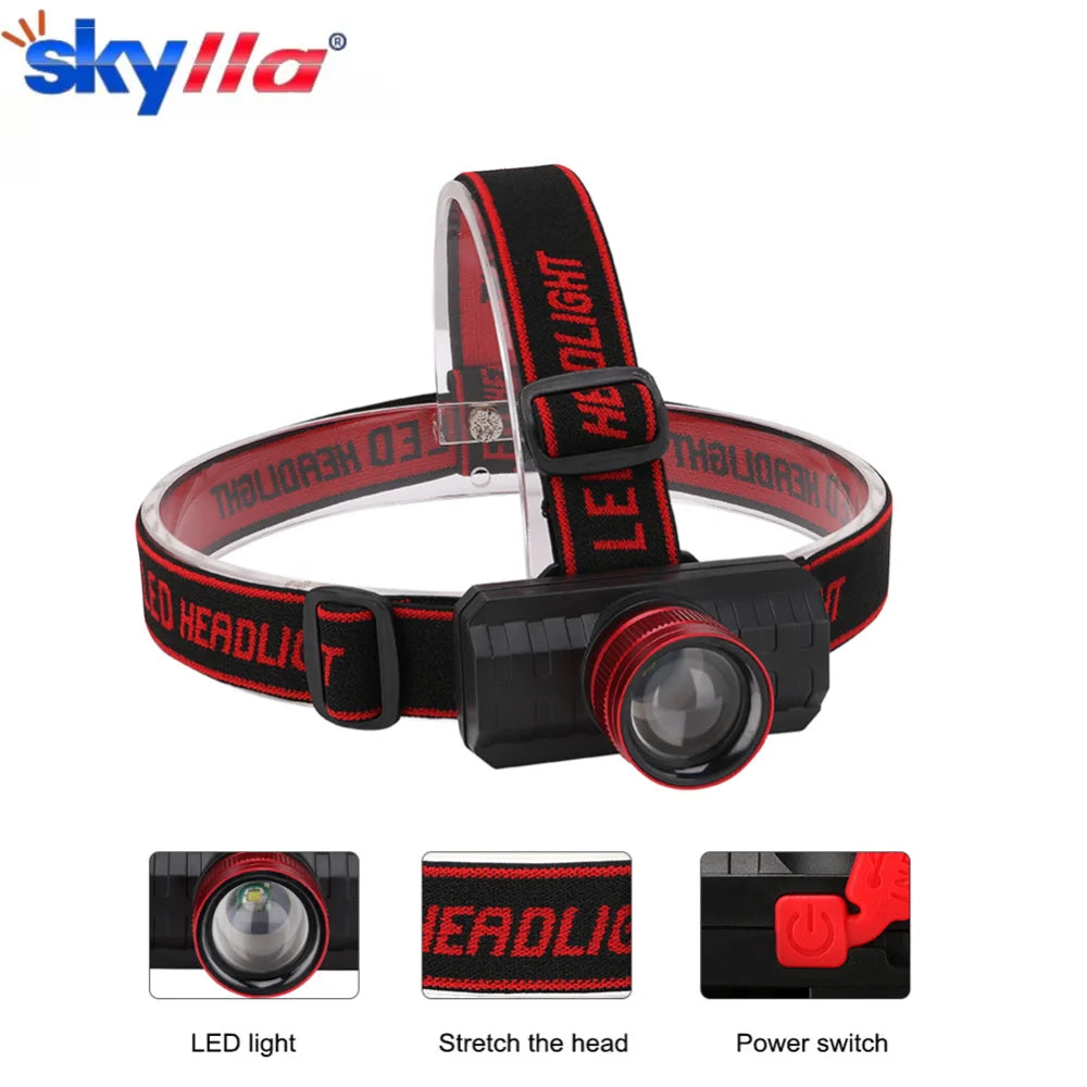High Power LED Head Light USB Rechargeable
