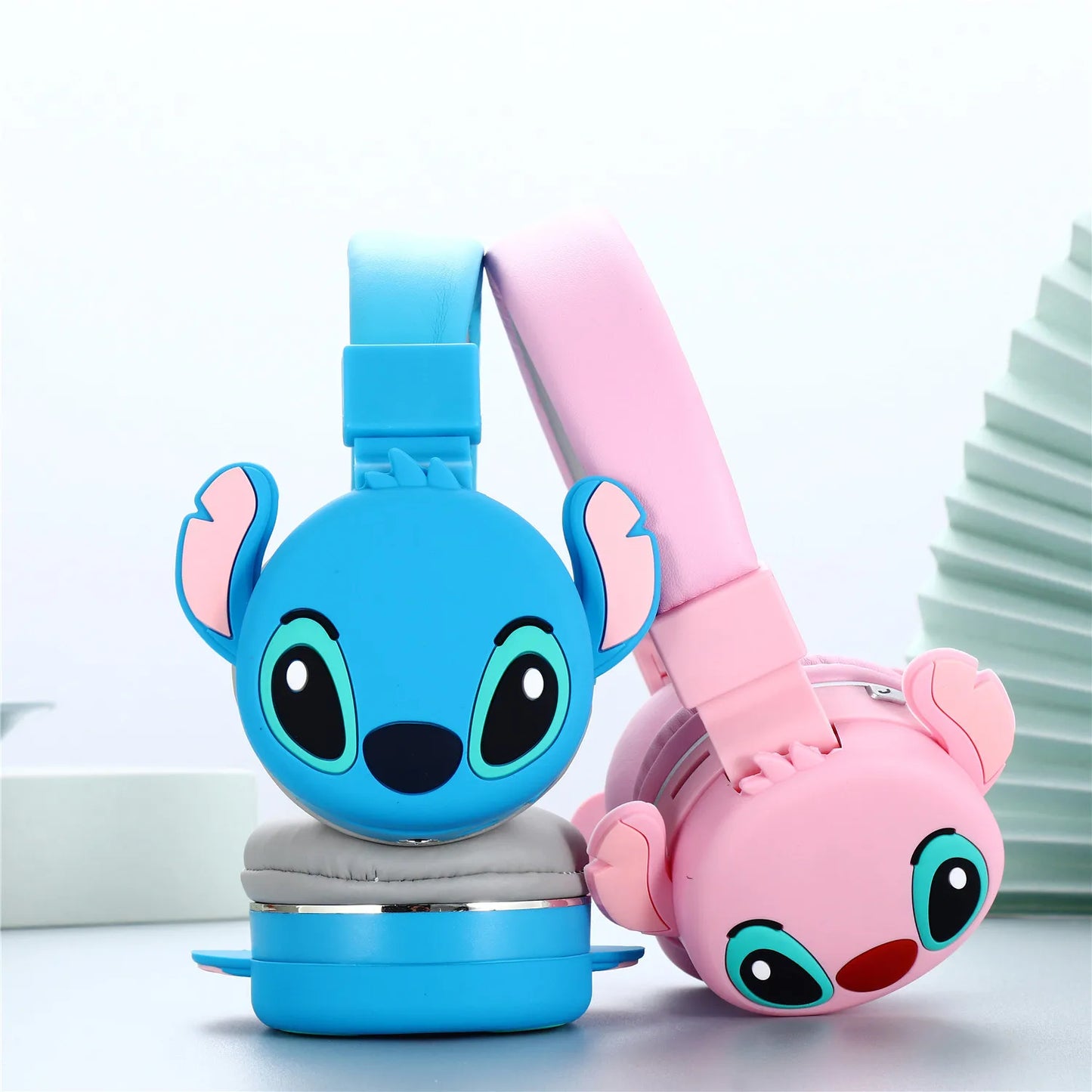 Anime Stitch Bluetooth Foldable Headphone Cartoon Cute Headset