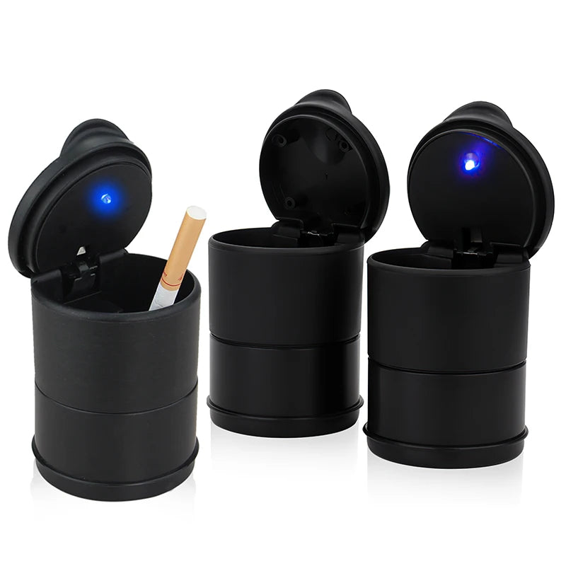 Car Ashtray LED Portable One Touch