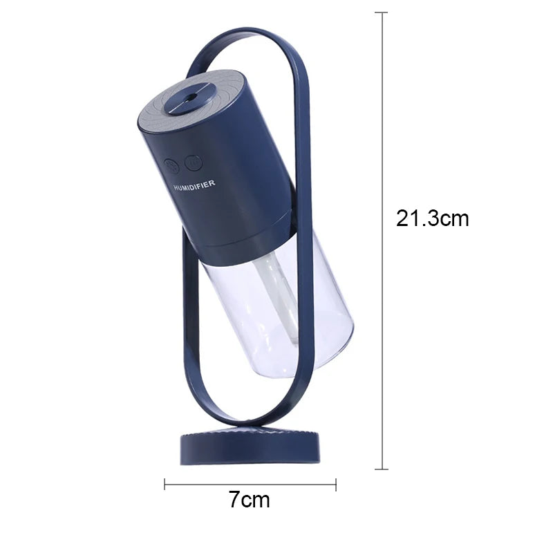 Portable Mini Tabletop Air Humidifier 200ml Oil Diffuser 500mah Led Color