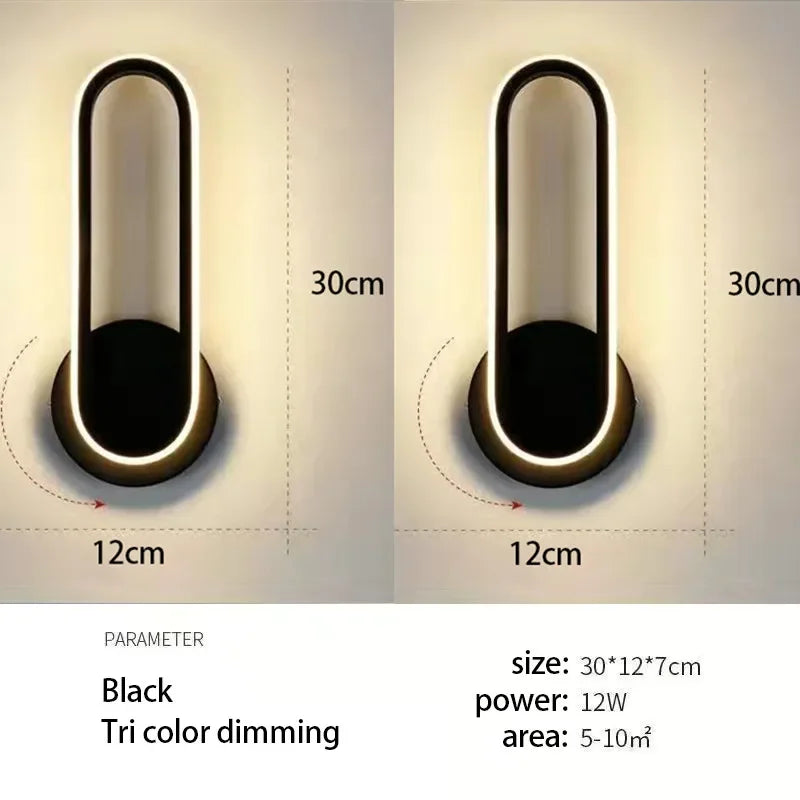 Modern Rotatable LED Wall Light For Aisle Stair Bedroom