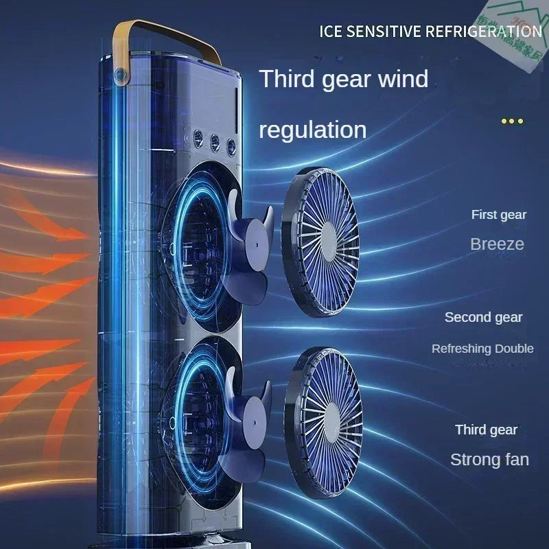 Electric Fan with Spray Cooling, Portable Air Conditioner