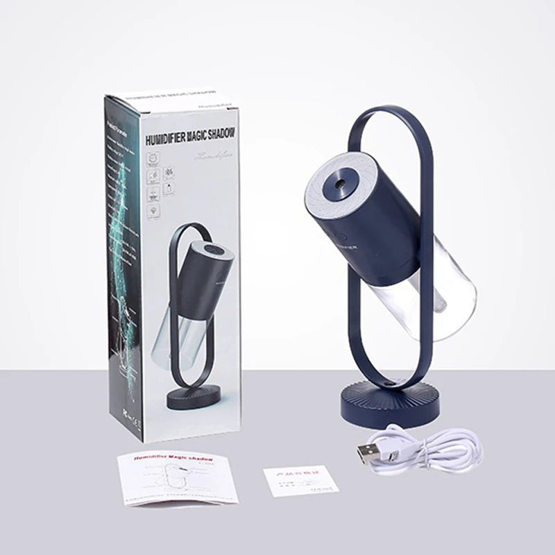 Portable Mini Tabletop Air Humidifier 200ml Oil Diffuser 500mah Led Color