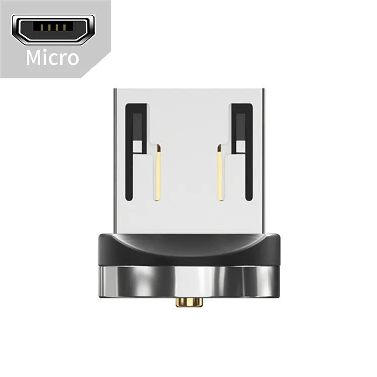 540 Rotate Magnetic Micro USB Type C Mobile phone cable