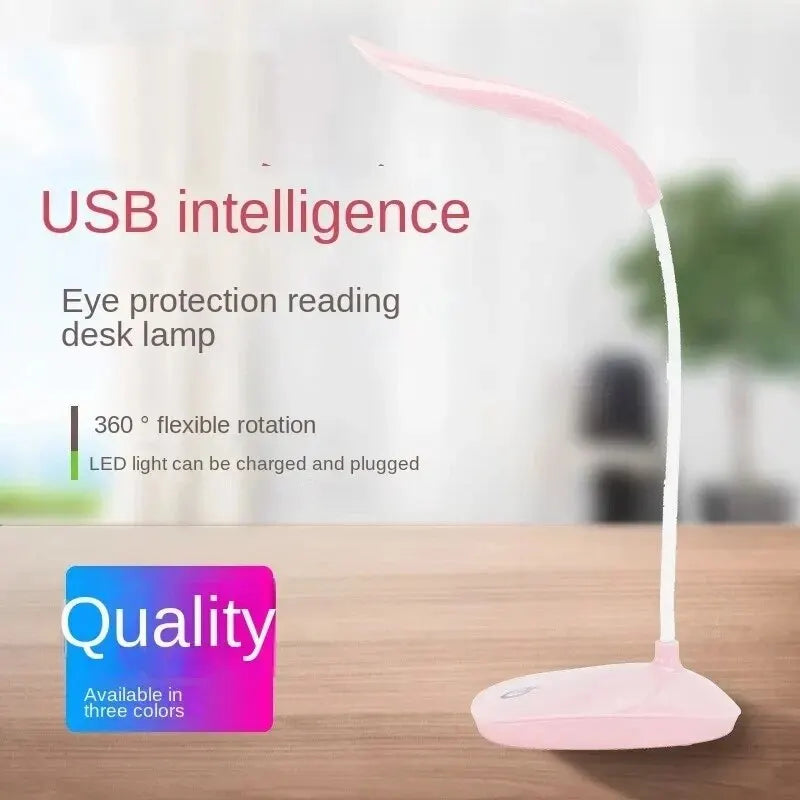 LED Foldable Desk Lamp USB Rechargeable Lighting 3 Mode Dimmable
