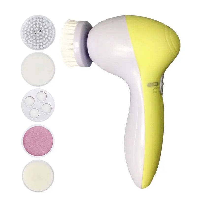 Electric Facial Cleaner 5 IN 1 Face Cleansing Brush Wash Machine Spa