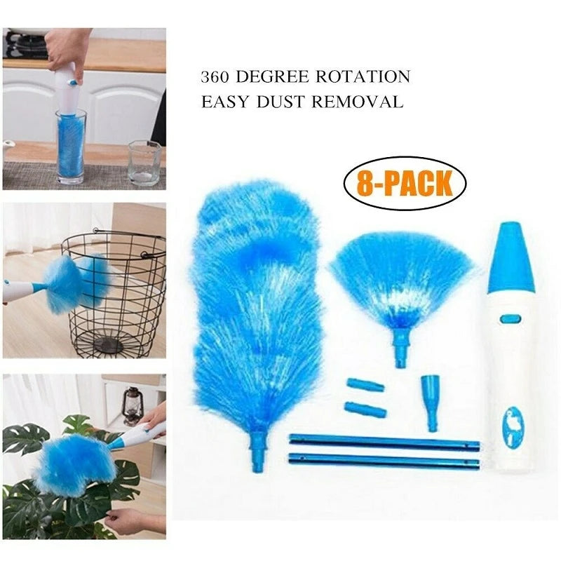 Electric Spin Feather Duste Adjustable Dust Cleaner