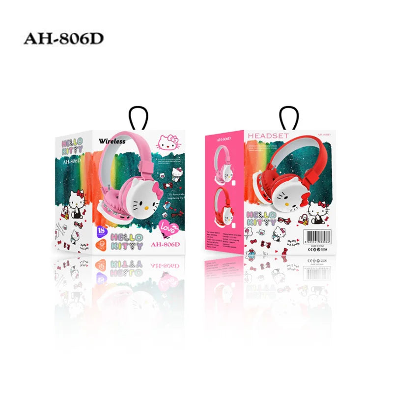 AH-806D Hello Kitty Cute Bluetooth Earphones Wireless Earphones