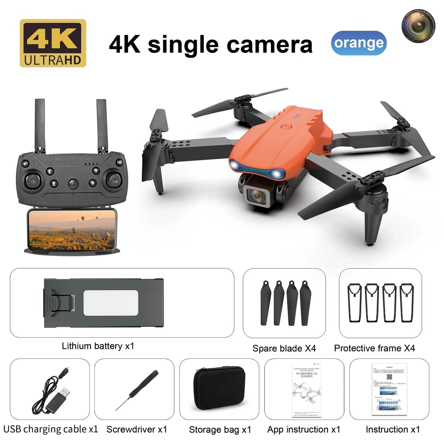 Professional Mini Drone E99 HD 4k Camera Foldable WIFI