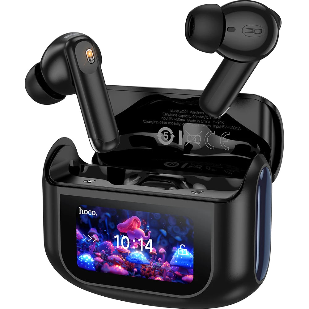 HOCO Wireless ANC+ENC Noise Reduction Earphone Smart Touch Screen