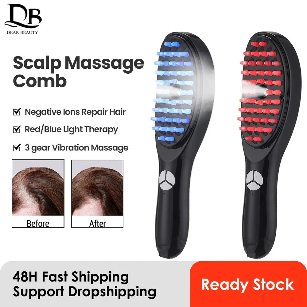 LED Hair Growth Brush