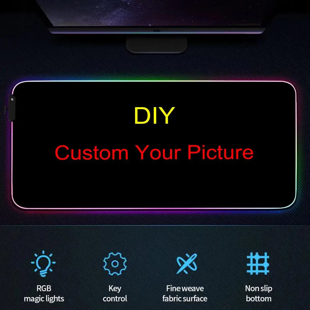 Large RGB Mouse Pad Diamond grid Gaming MousePad Gamer A