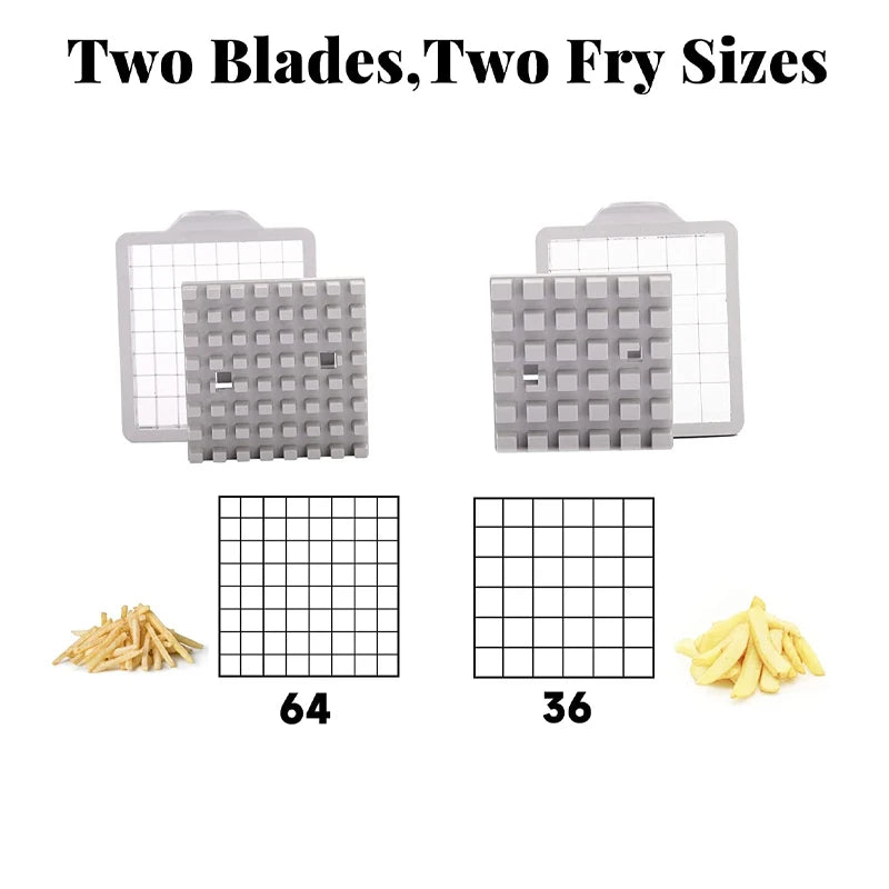 Manual Potato Cutter Stainless Steel French Fries Slicer