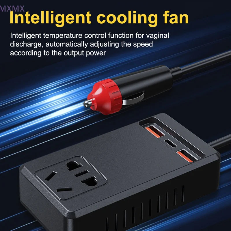 Universal 150W Car Inverter DC 12V/24V To 110V/220V Auto Power