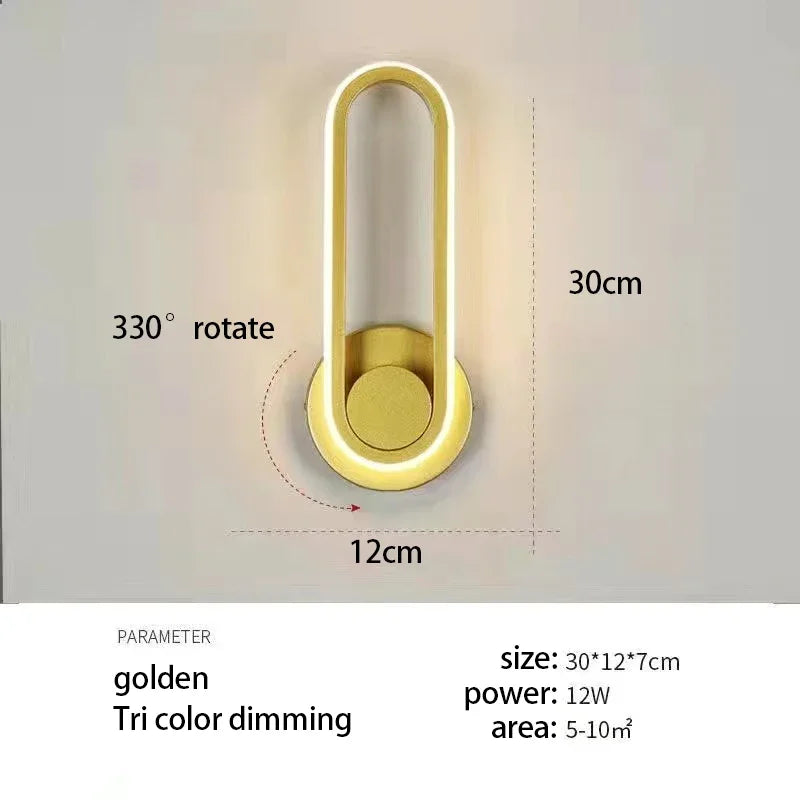 Modern Rotatable LED Wall Light For Aisle Stair Bedroom