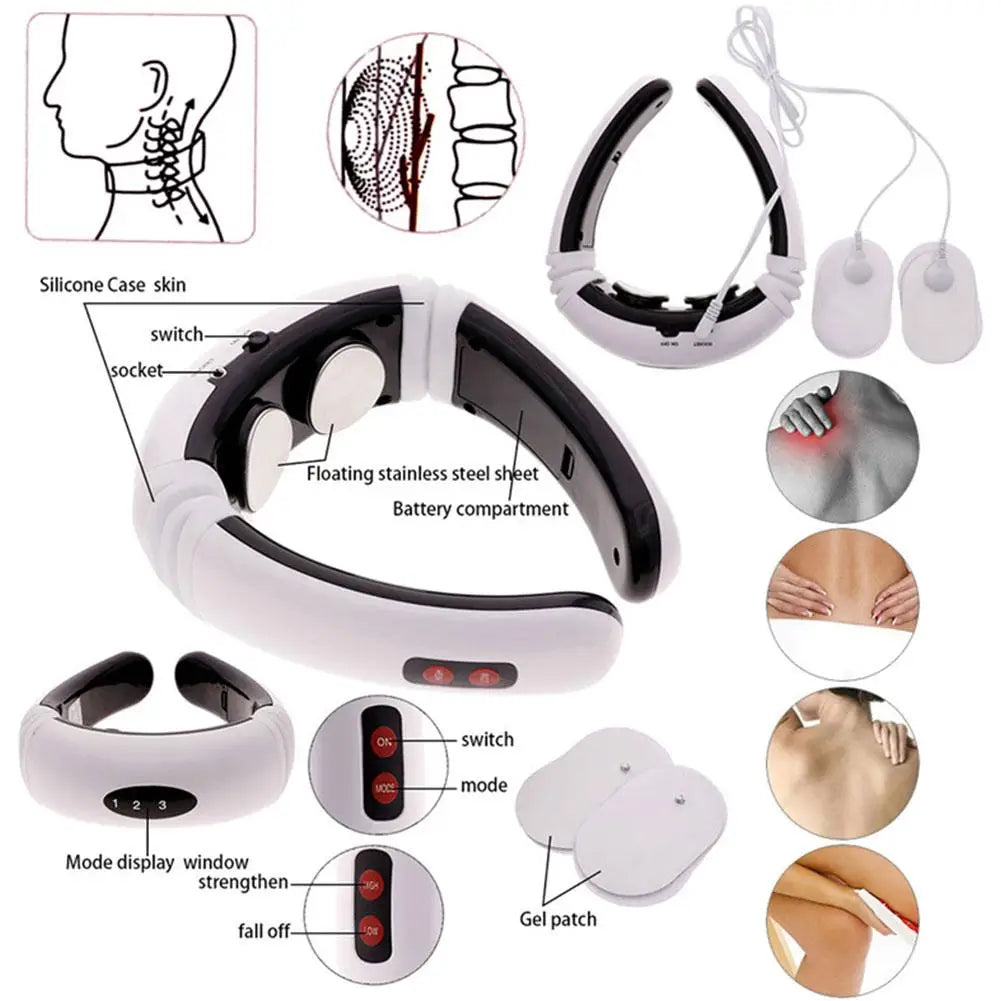 Electric Neck And Back Massager With 6 Modes Of Power Control