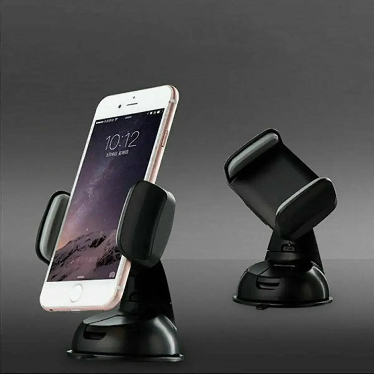360° Car Phone Mount - Wide View, Flexible Long Arm