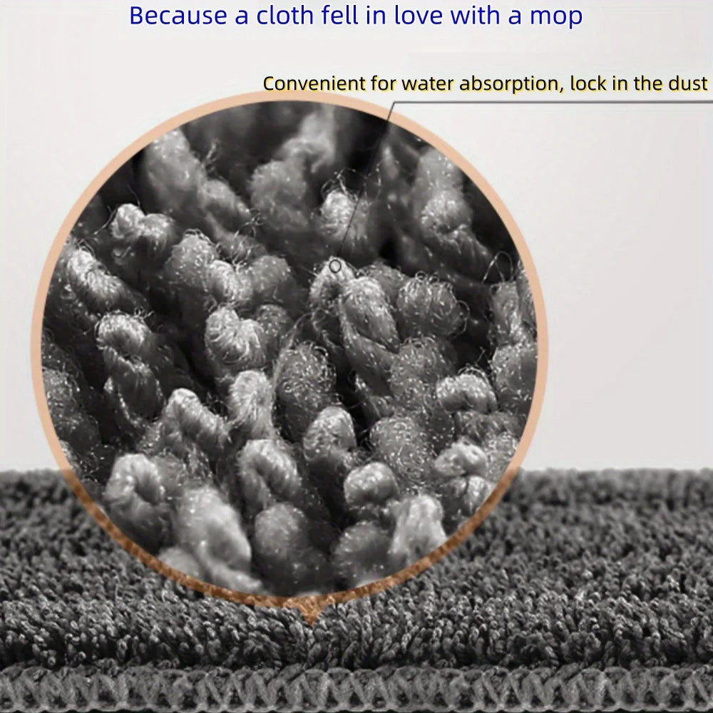 New Spray Mop Broom Set with Reusable Microfiber Pads Rotating D