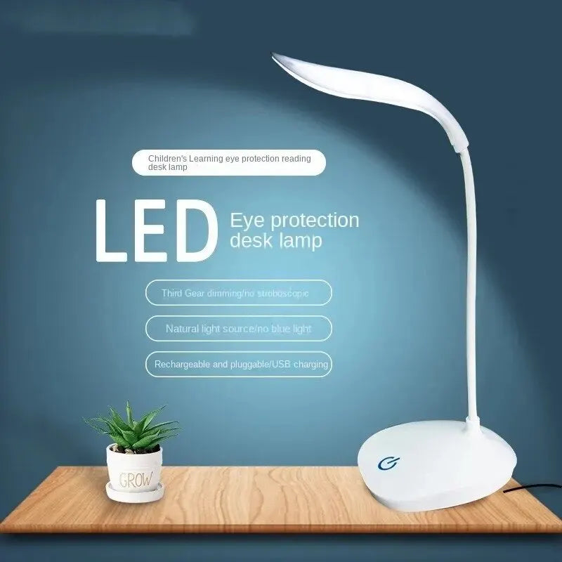 LED Foldable Desk Lamp USB Rechargeable Lighting 3 Mode Dimmable
