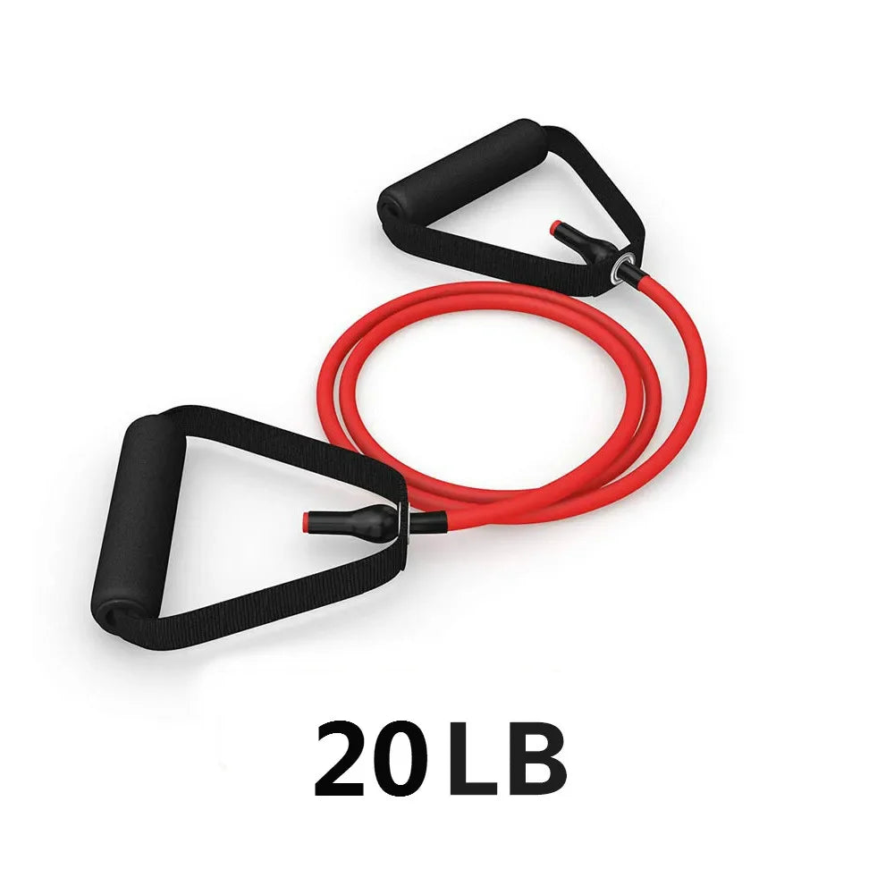 5 Levels  Elastic Band With Handles Yoga Pull Rope