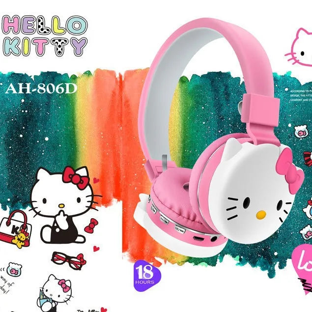Anime Stitch Bluetooth Foldable Headphone Cartoon Cute Headset