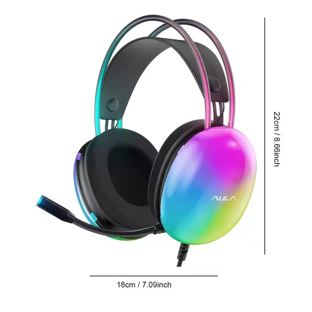 AULA S505 Gaming Headset Esports Headphones Computer RGB