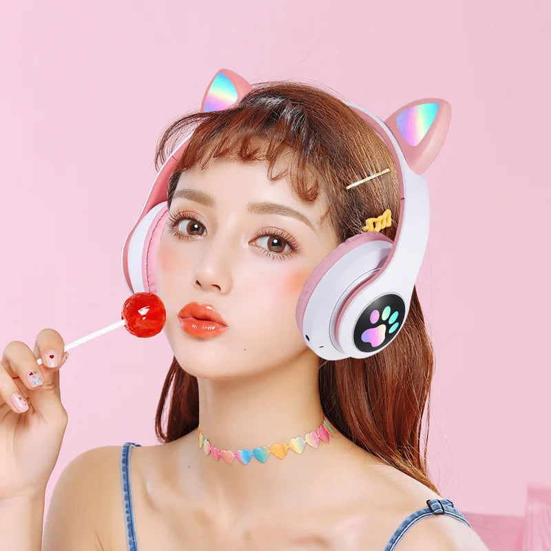 STN-28 Headworn Bluetooth Earphones Cat Ears