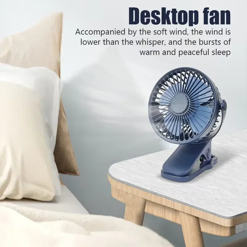 Baby Stroller Fan Summer Cooling Fan Angle Adjustable