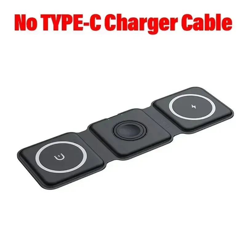 3 in 1 Magnetic Wireless Charger Dock Stand