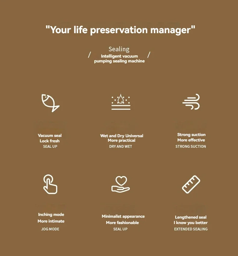 Food Sealing Portable Home Vacuum Kitchen Helper 220V