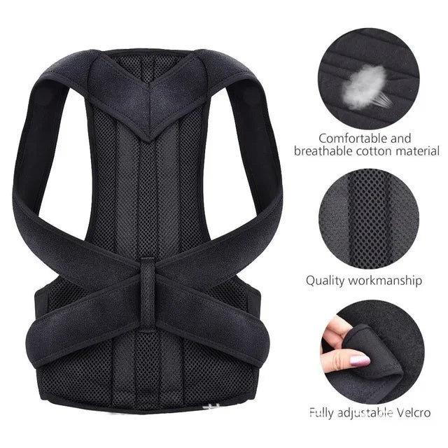 Back Support Posture Corrector Belt Adjustable Shoulder