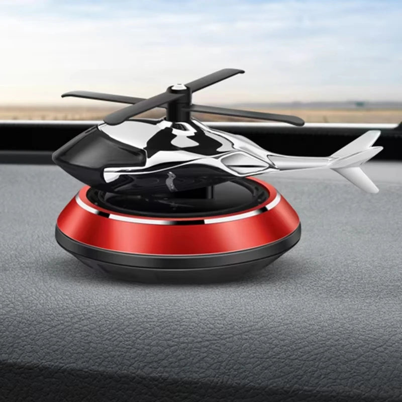 Automatic Rotating Air Freshener Car Dashboard Helicopter Perfume