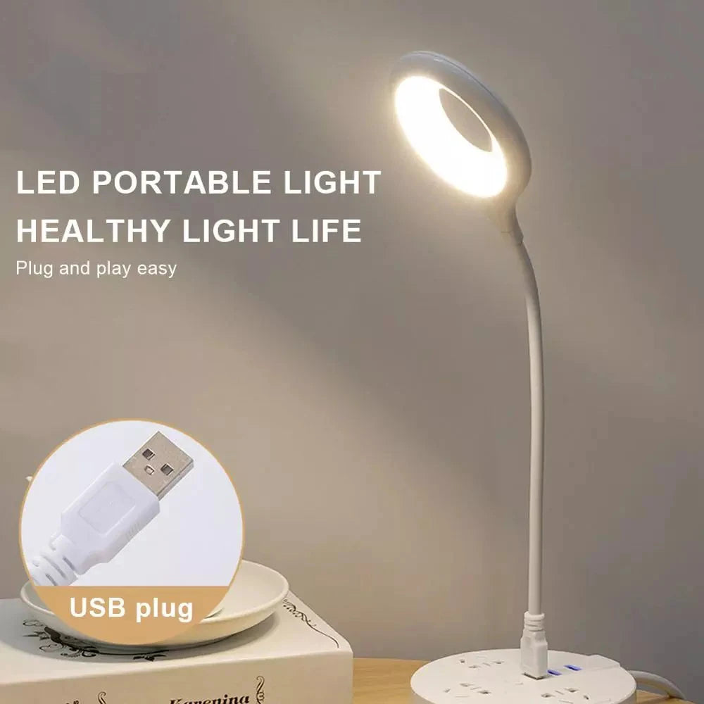 1 Pcs USB Direct Plug Portable Lamp Dormitory Bedside
