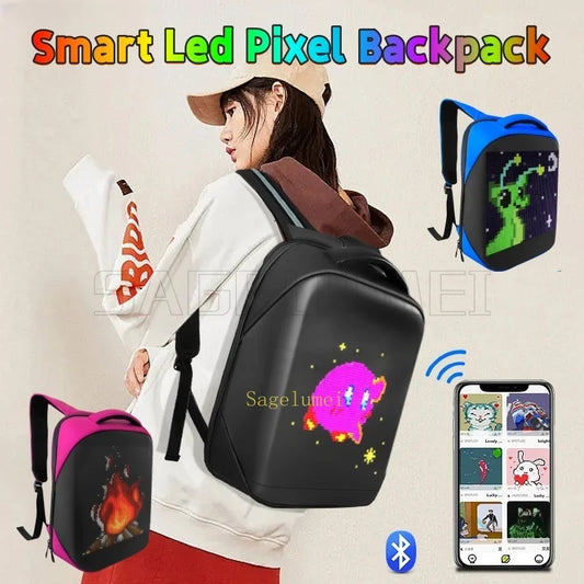 Motorcycle Bags Smart Led Pixel APP Display Screen