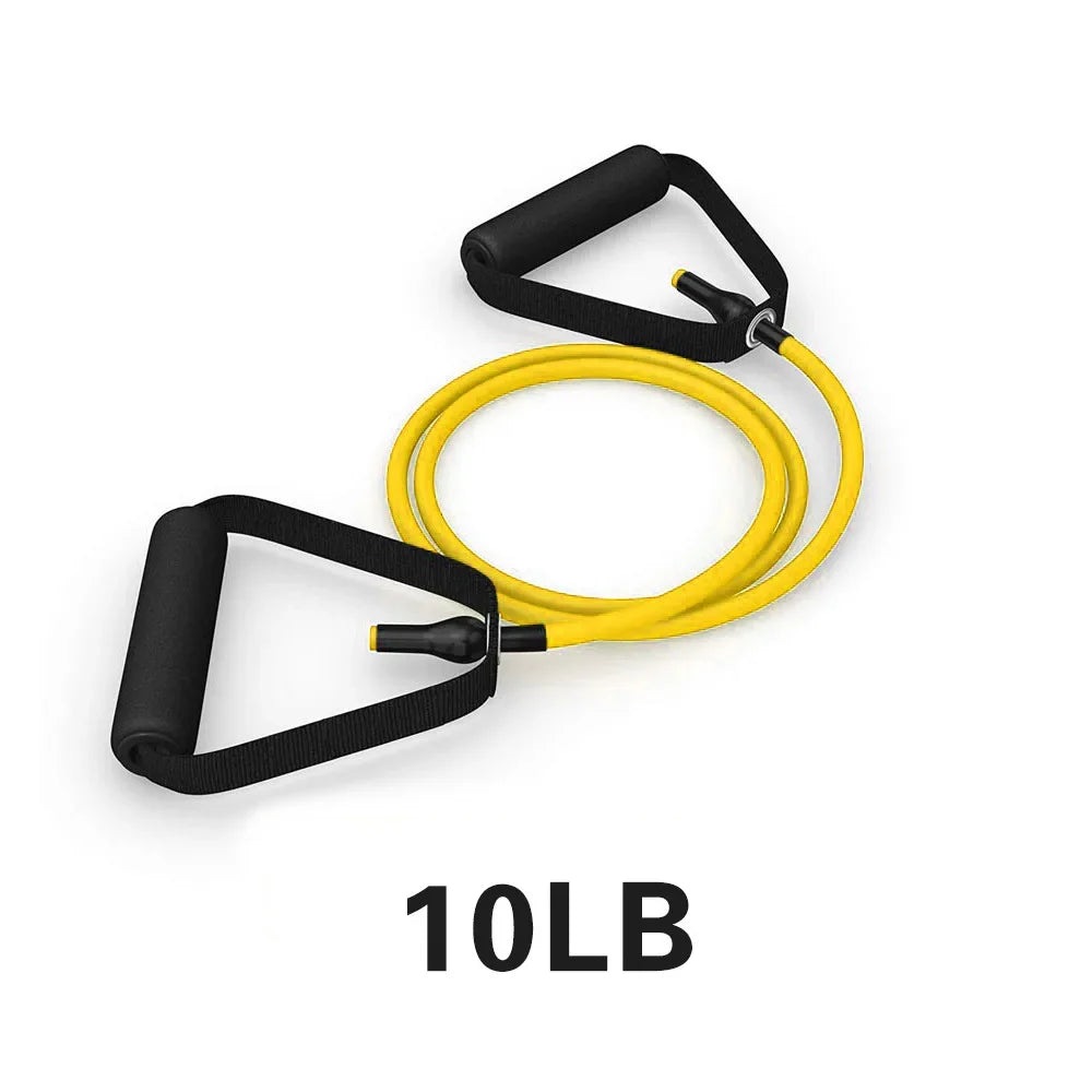 5 Levels  Elastic Band With Handles Yoga Pull Rope