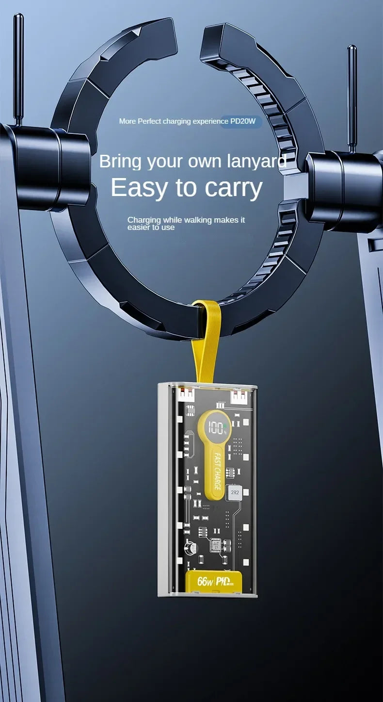 BCAK  Large Capacity Power Bank 20000mAh  66W Super Bidirectional