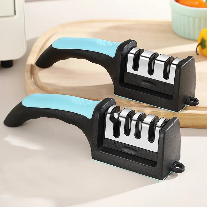 Kitchen 3-Segment Knife Sharpener Household Multi-Functional
