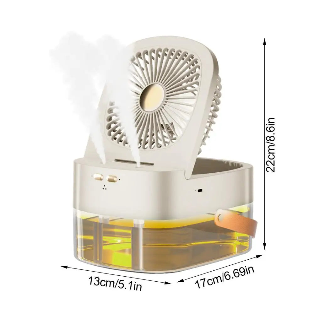 Mini Spray Water Mist Fan Table Misting Water Fan