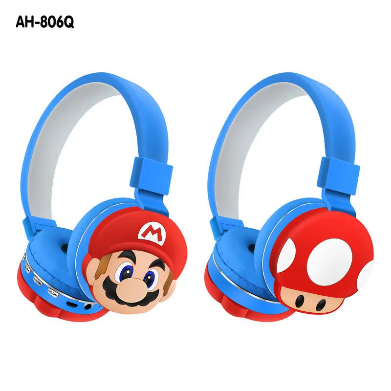 Anime Stitch Bluetooth Foldable Headphone Cartoon Cute Headset